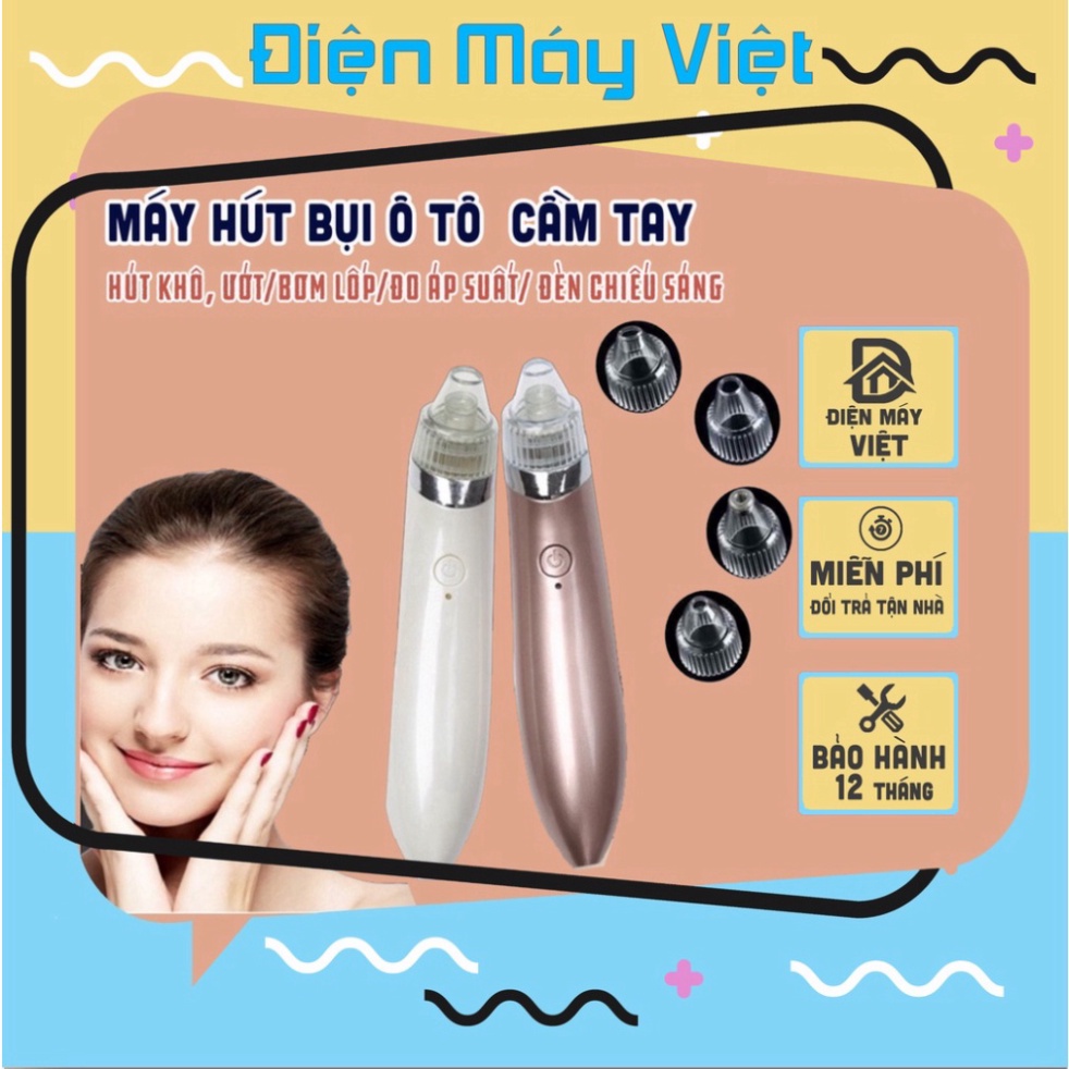 [Hàng Nội Địa] Máy Hút Mụn Mini Cầm Tay Sạc Pin Cao Cấp_ Bảo Hành 12 tháng