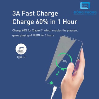 Cáp Sạc Nhanh Siêu Bền Baseus Mini White Dùng Cho Smartphone, Tablet (Quick Charging & Sync Data TPE Cable)