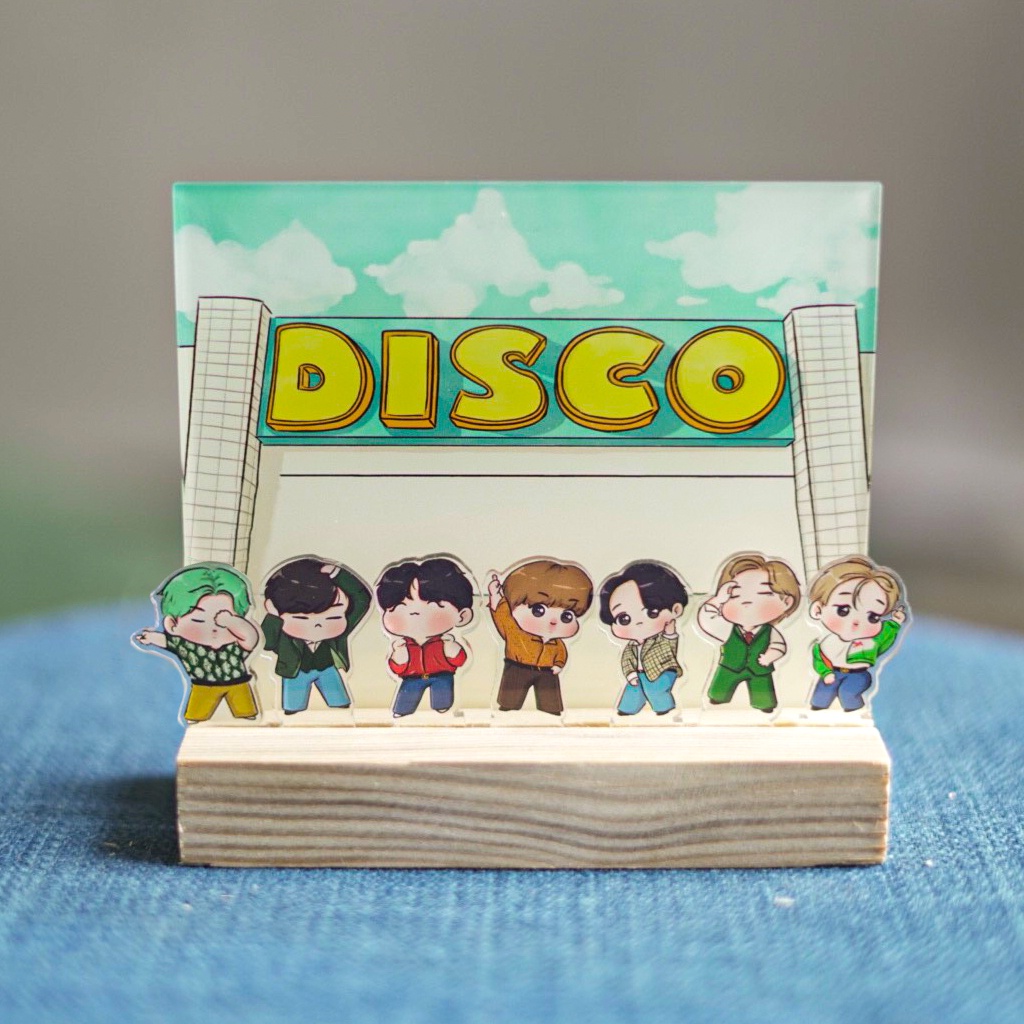 Tranh kính standee Bangtan Boys BTS disco