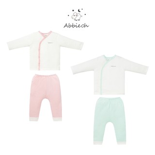 Bộ Quần Áo Dài Cừu Chìm Cài Chéo | 0-3 Tuổi | Abbieoh | BO357 AW21
