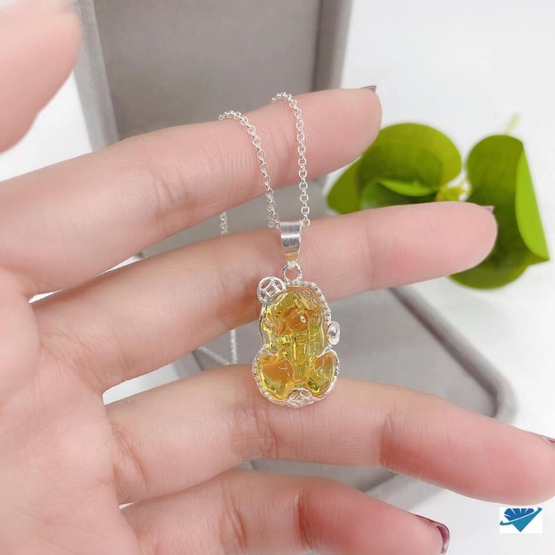 DÂY CHUYỀN MẶT NGHÊ PHONG THUỶ ĐỦ MÀU- TRANG SỨC BẠC TA