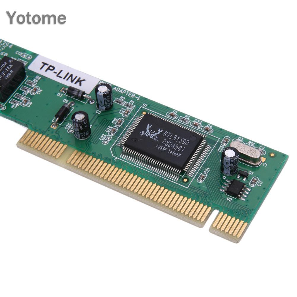 Card mạng lan YO PCI Realtek RTL8139D 10 / 100M 10 / 100Mbps RJ45 | BigBuy360 - bigbuy360.vn