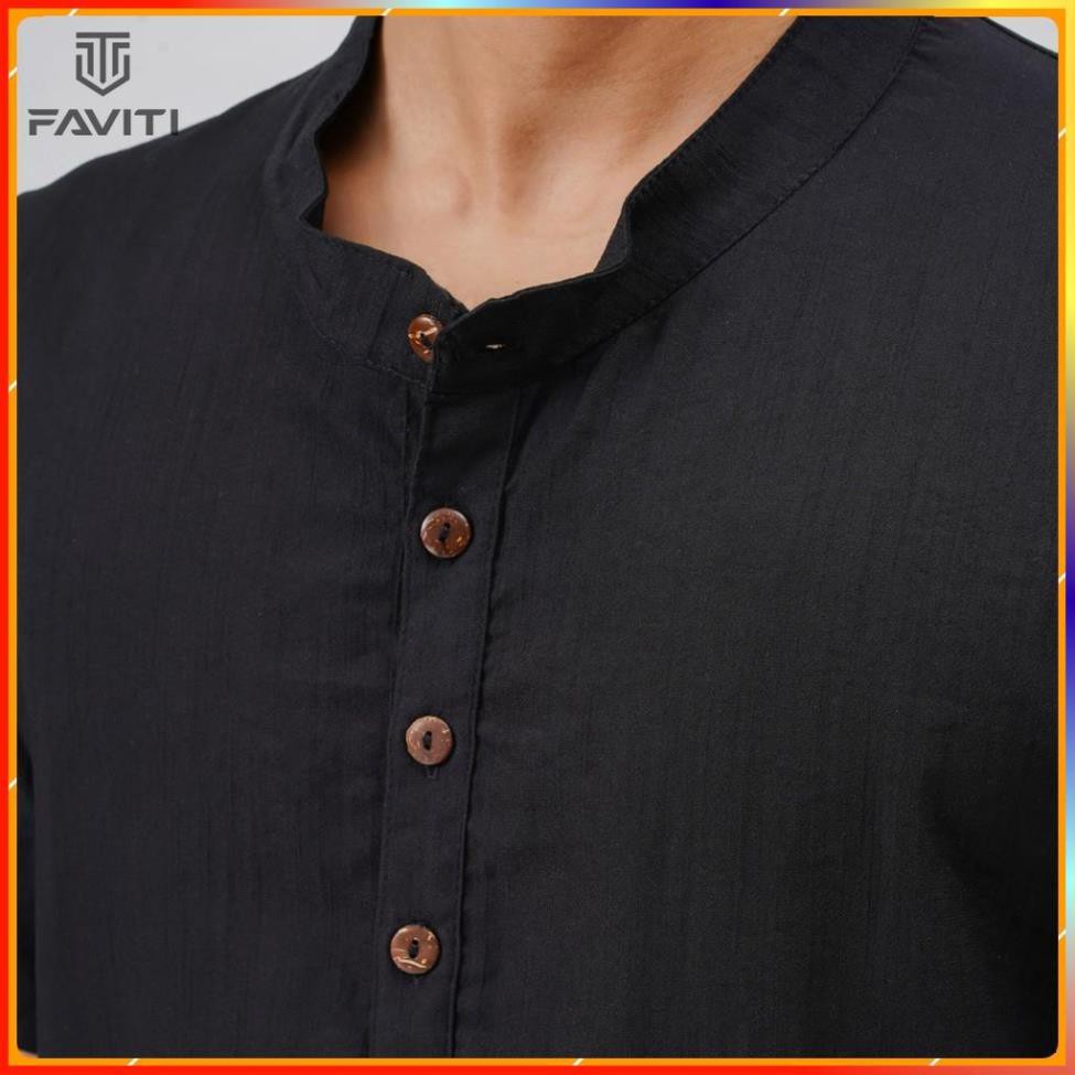 Áo Đũi Nam Cổ Tàu, Áo Đũi Cộc Tay Đẹp, Áo Mặc Đi Chơi Đi Biển Thoáng Mát, Hàng Đũi Thái Loại 1 Manko -AD63 | BigBuy360 - bigbuy360.vn