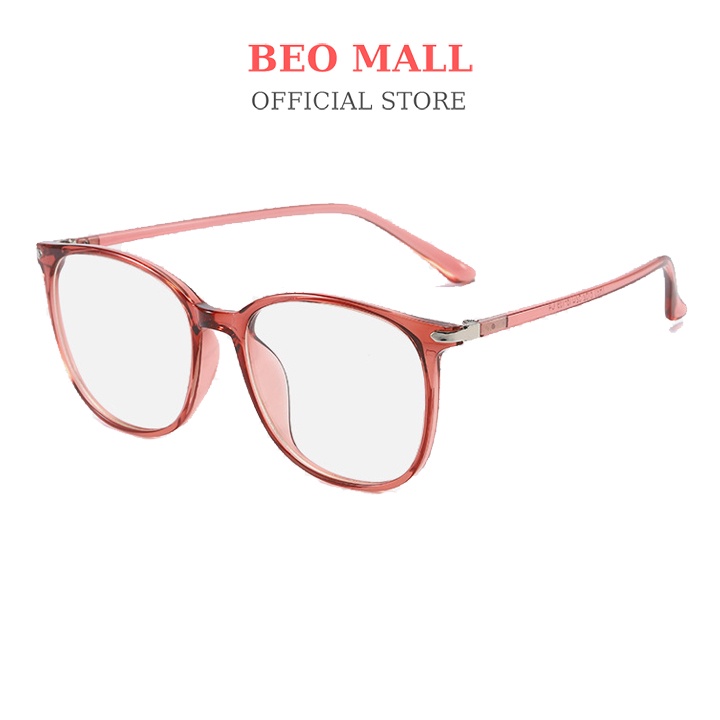 Gọng kính tròn nam BEOMALL thiết kế dáng bầu theo phong cách giới trẻ năng động cá tính siêu đẹp 8152