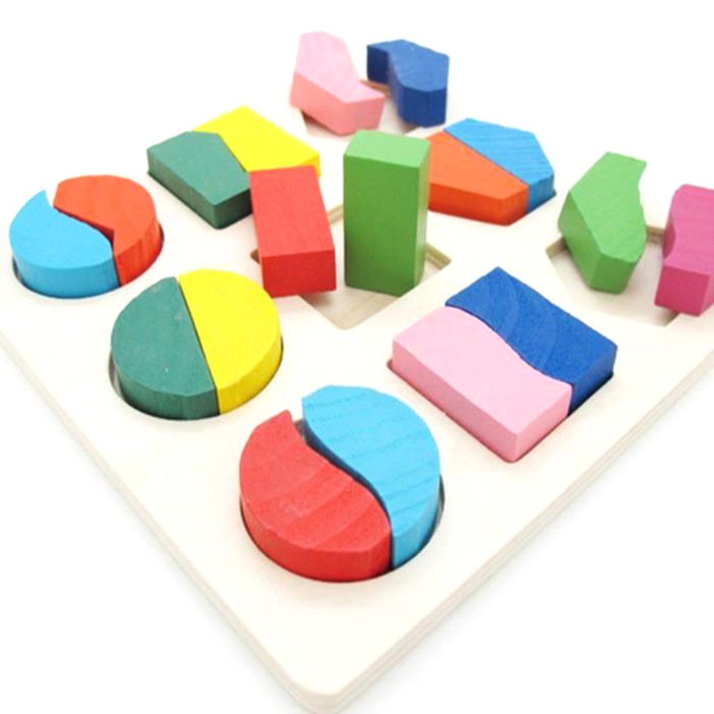 Đồ chơi xếp hình bằng gỗ nhiều màu cho trẻ em