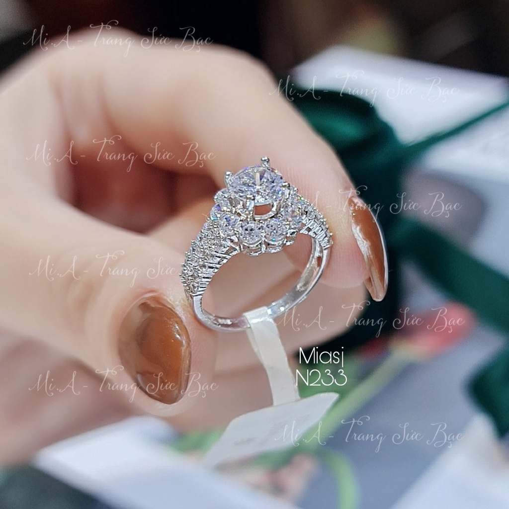 Nhẫn nữ Bạc Ý S925 cao cấp N233 | Mi.A Trang sức bạc MiASJ