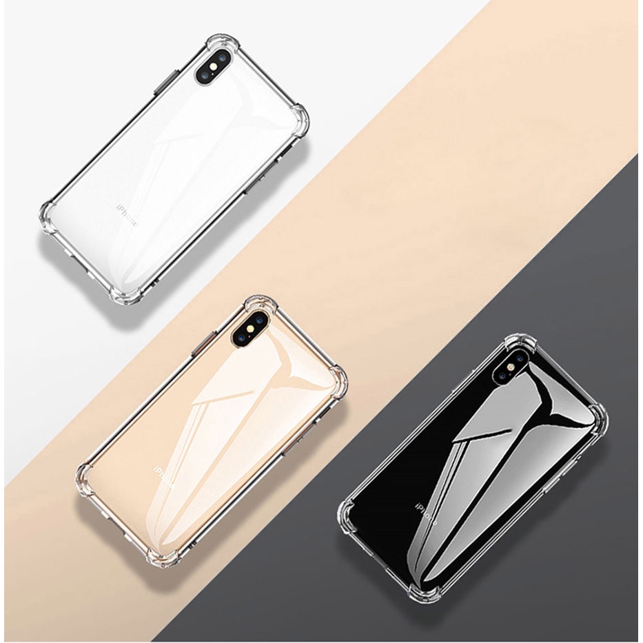 ốp lưng Vỏ điện thoại silicon chống sốc sang trọng cho iPhone 7 8 6S Plus XS Max XR 11 12 pro max 12 mini Vỏ bảo vệ trong suốt ốp lưng