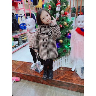 Áo khoác dạ bé gái