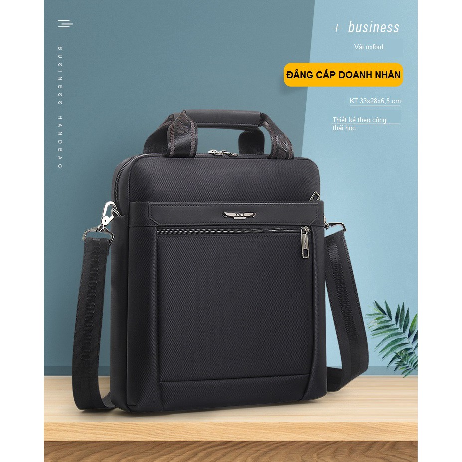 Túi Xách Đeo Vai Vải OXFORD Cao Cấp - Dáng Đứng - Đẳng Cấp Doanh Nhân - Vừa A4, IPAD 12,9 Inch TV15 thatchatstore