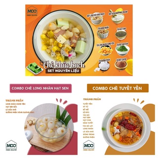 Combo 3 món chè siêu hot chè tuyết yến,chè khúc bạch,chè long nhãn.