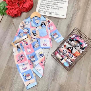 Pijama lụa đẹp hàng cao cấp cho bé