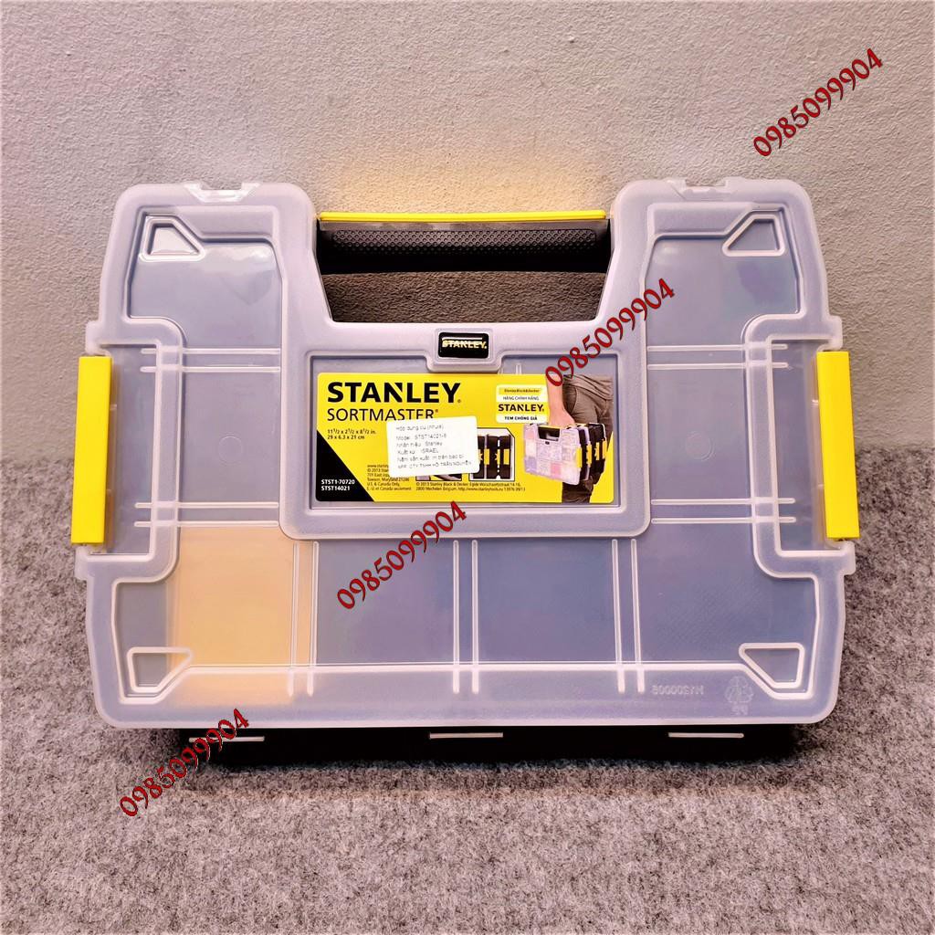 Hộp Stanley STST14021-8 - Thùng đồ nghề ghép nối nhiều ngăn đựng dụng cụ linh kiện ốc vít tháo lắp linh hoạt thông minh