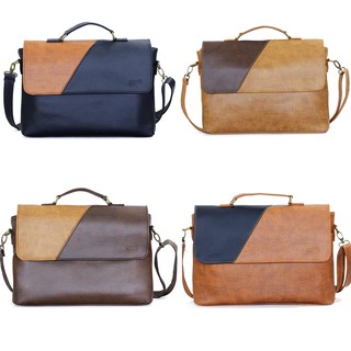Cặp xách công sở unisex CNT CA17 bò đậm cao cấp