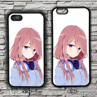 Ốp Lưng Điên Thoại Anime Iphone 5 5s 6 6s 6+ 6s+ 7 7+ 8 8+ X Xs - Ốp lưng Miku nakano (2)