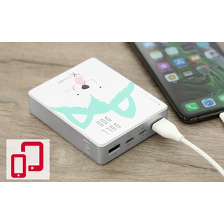 Pin sạc dự phòng 10.000 mAh Xmobile Gram 4 Dull Dog Xanh lá