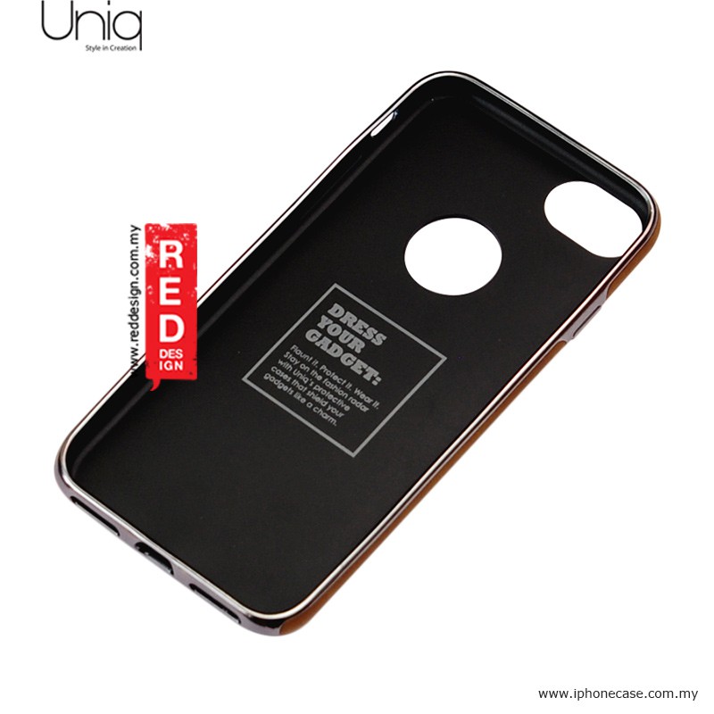 Ốp lưng Iphone 8/ 7 Uniq Luxe Singapore da bò