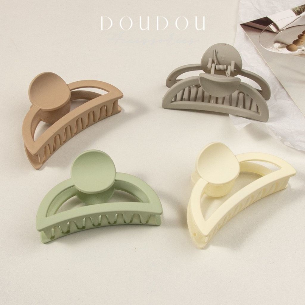 Kẹp tóc càng cua Hàn Quốc DOUDOU Cặp tóc càng cua tiểu thư gam màu kẹo ngọt xinh xắn đáng yêu ZJ026