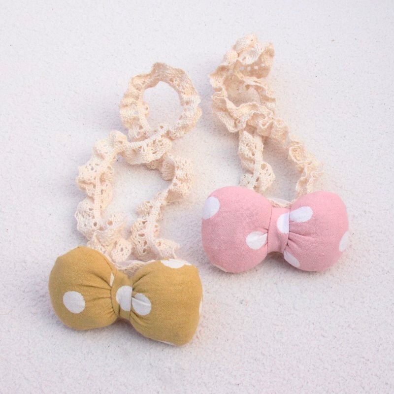 Băng đô/turban vải cài tóc đính nơ bản lớn xinh xắn phong cách Hàn Quốc cho bé gái chính hãng Chicbaby