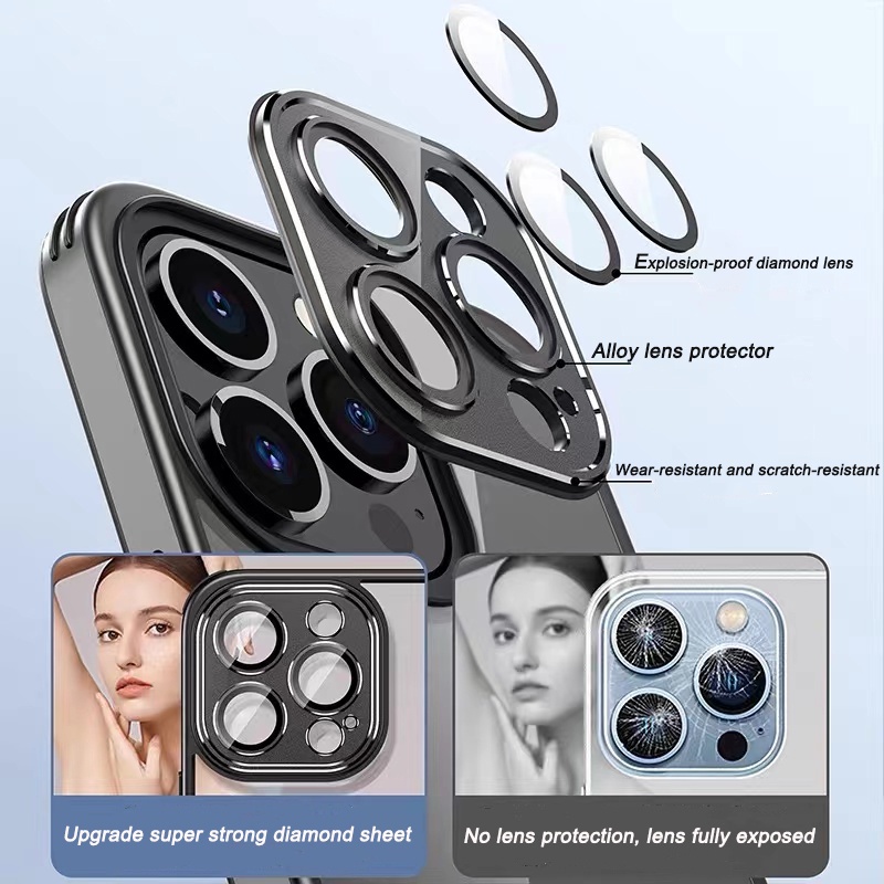 Ốp Điện Thoại Chống Bụi Tích Hợp Bộ Lọc Máy Nghe Nhạc Cho compatible for iPhone 14 pro max 13 pro max 12 pro max