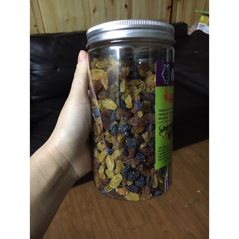 HỘP 500G NHO SẤY KHÔ TỰ NHIÊN