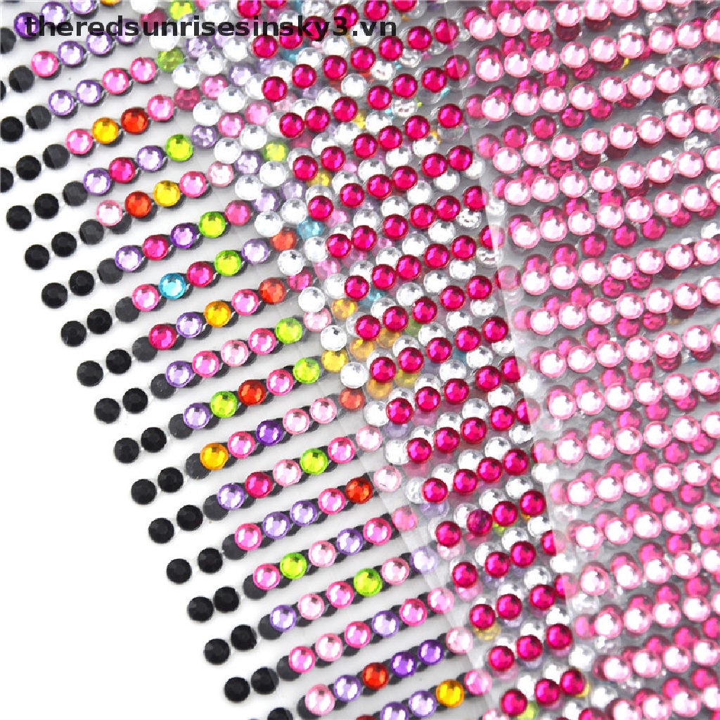 Miếng Dán Trang Trí Xe Hơi Đính Đá Pha Lê Lấp Lánh