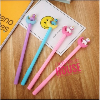 Bút bi nước mực đen hình ngựa pony cưỡi trăng
