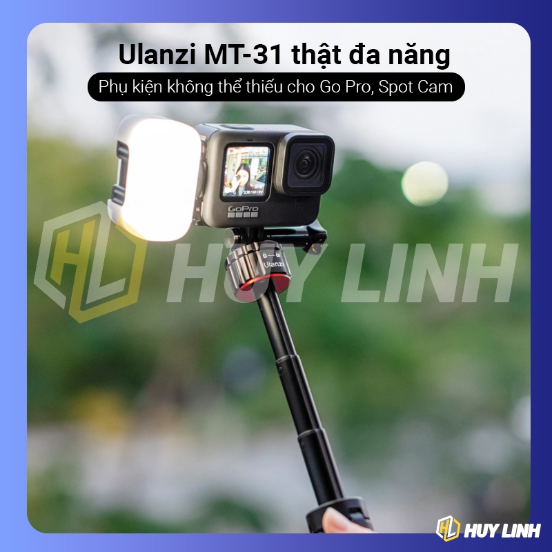 Gậy chụp hình Selfie Stick Ulanzi MT-31 - Kết hợp 3 chân dùng cho Gopro OSMO CAM