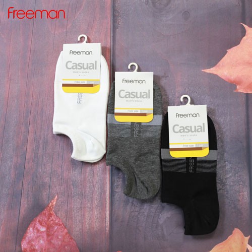 Tất ngắn dưới mắt cá, chất liệu cotton FREEMAN [Combo 5 đôi]