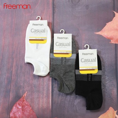 Tất ngắn dưới mắt cá, chất liệu cotton FREEMAN [Combo 3 đôi]