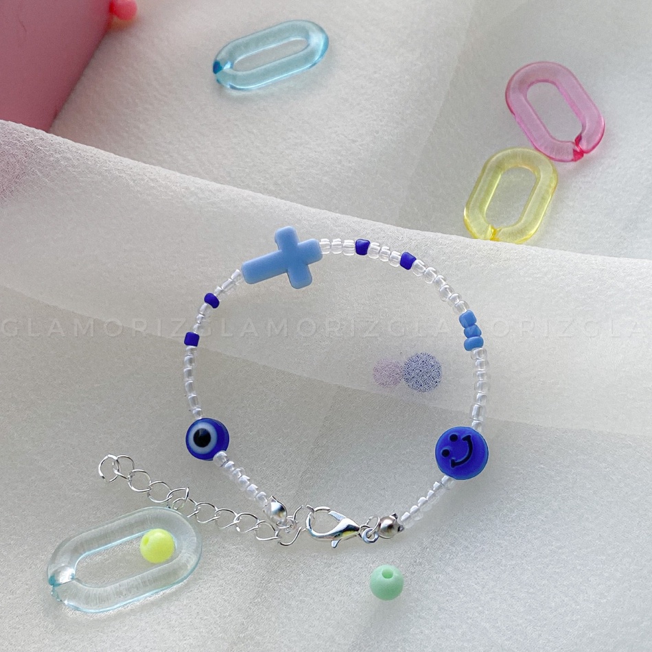 💙 𝑫𝑹𝑬𝑨𝑴 𝑬𝒀𝑬 & 𝑫𝑬𝑳𝑾𝒀𝑵 💙 Vòng tay handmade hạt cườm thời trang độc lạ Unisex ☄️☄️☄️ | Made by Glamorizzz |