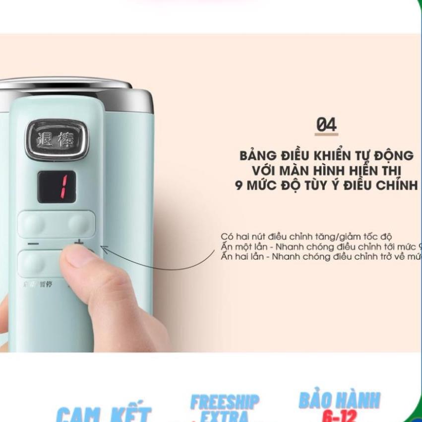 Máy Đánh Trứng Trộn Bột Để Bàn Đa Năng Bear DDQ-B03V1, Công Suất 300W, tháo rời cầm tay đánh_Bảo Hành 18 Tháng
