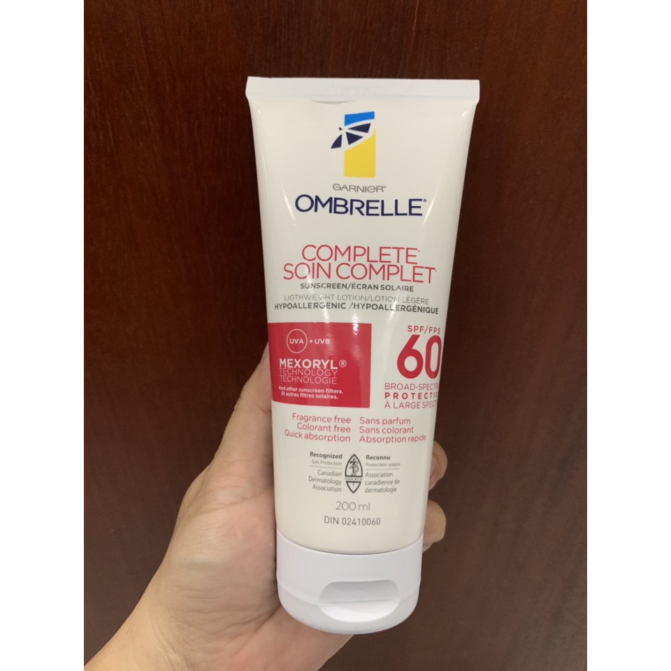 Kem Chống Nắng Garnier Ombrelle Spf 60 200ml