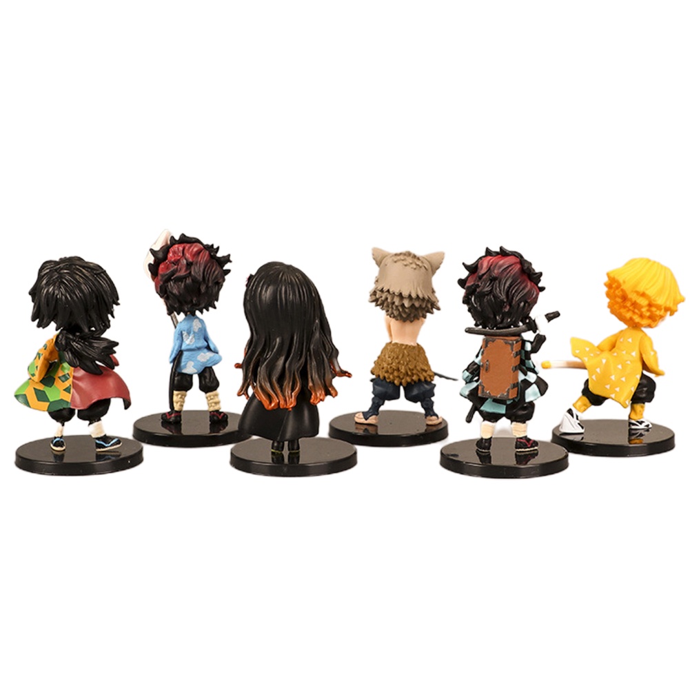 Set 6 mô hình nhân vật phim Demon Slayer