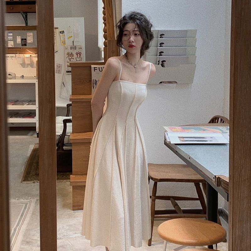 Đầm Hai Dây Dáng Xoè Dài taobao order