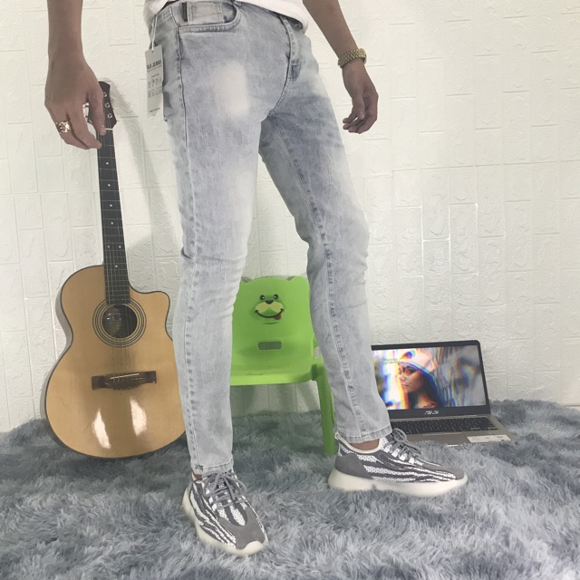 Quần jean nam wash bạc trơn MS 5678 | BigBuy360 - bigbuy360.vn