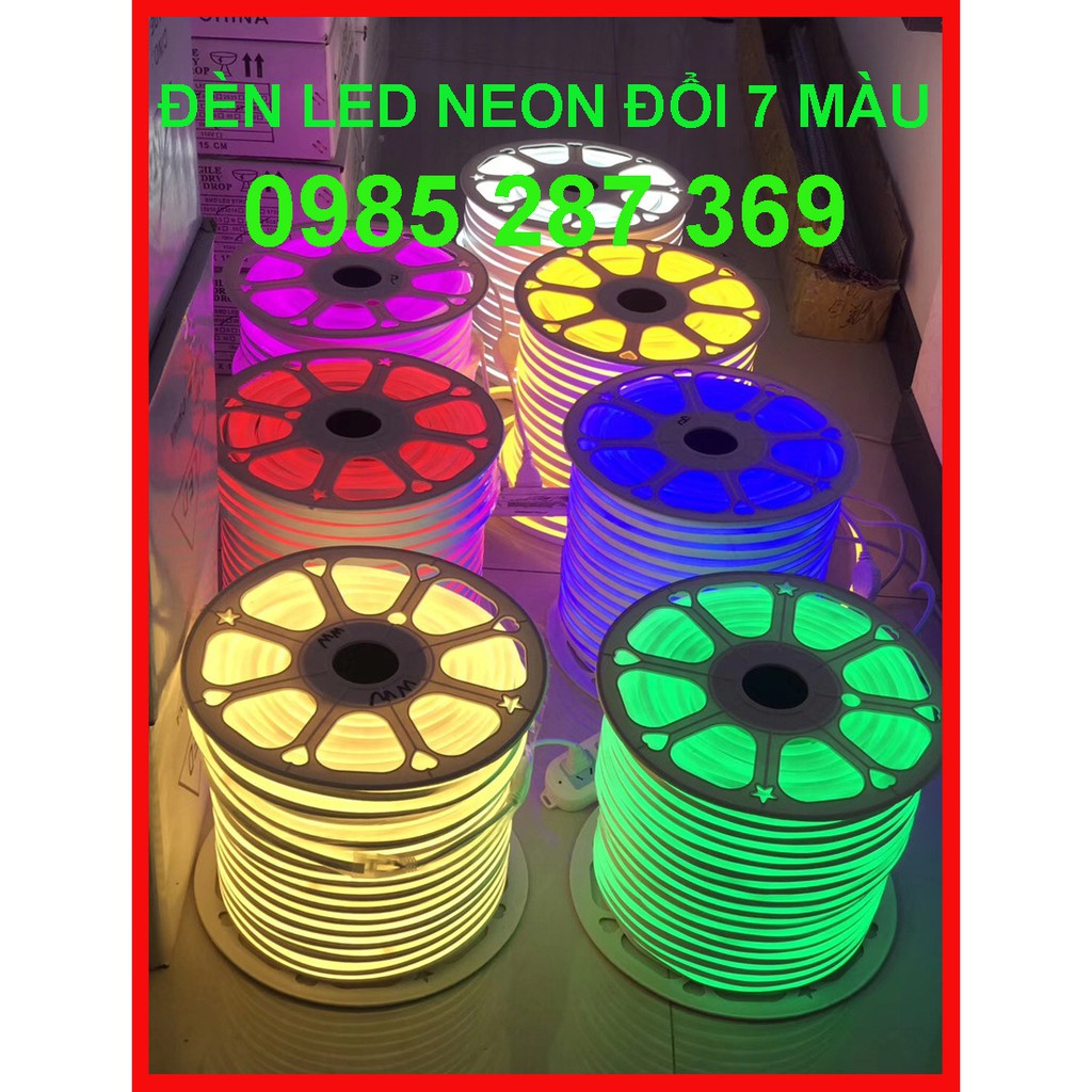 1M ĐÈN LED NEON 220V ĐỔI 7 MÀU UỐN CHỮ QUẢNG CÁO, TRANG TRÍ