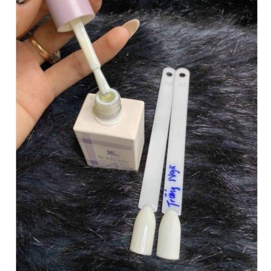 Sơn gel burberry chai 15ml Trắng sữa Đen, Trắng, Nước gạo làm đẹp nail mi spa phun thời trang nữ shop hoangnamnail