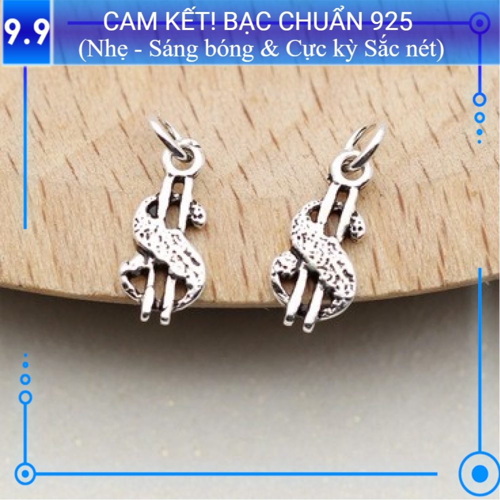 Charm bạc s925 Tiền USD CH194