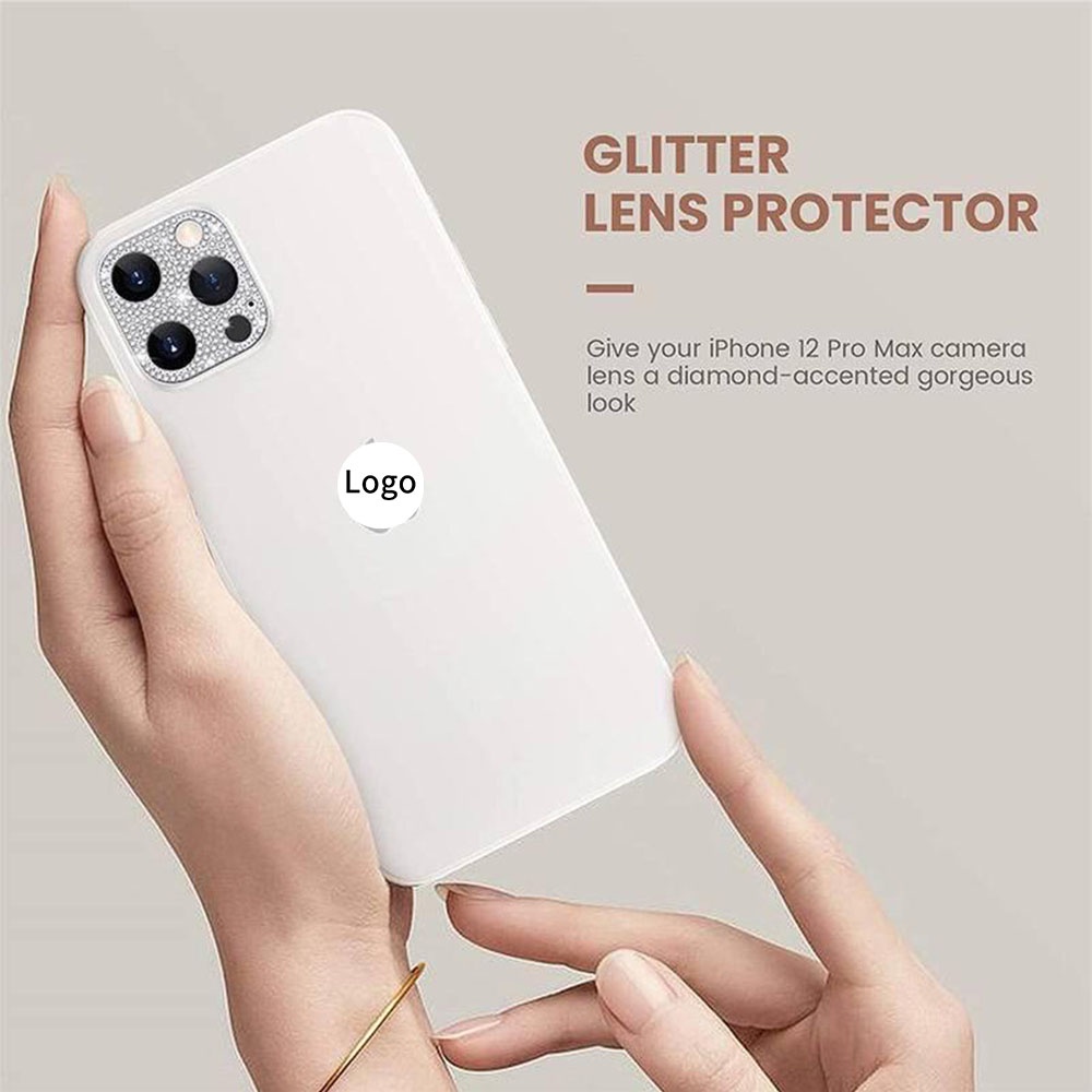 Miếng dán ống kính thiết kế kim loại 3D cho iPhone 13 12 11 Pro Max 13 Promax