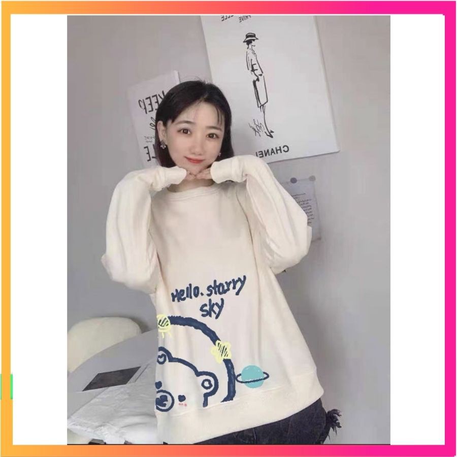 Áo Sweat Nỉ Hình Gấu