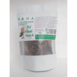 [LOẠI HẢO HẠN] Dế Sấy Giòn VỊ LÁ CHANH CHUA CAY - TAHA FOODs (Túi nhỏ 45g)