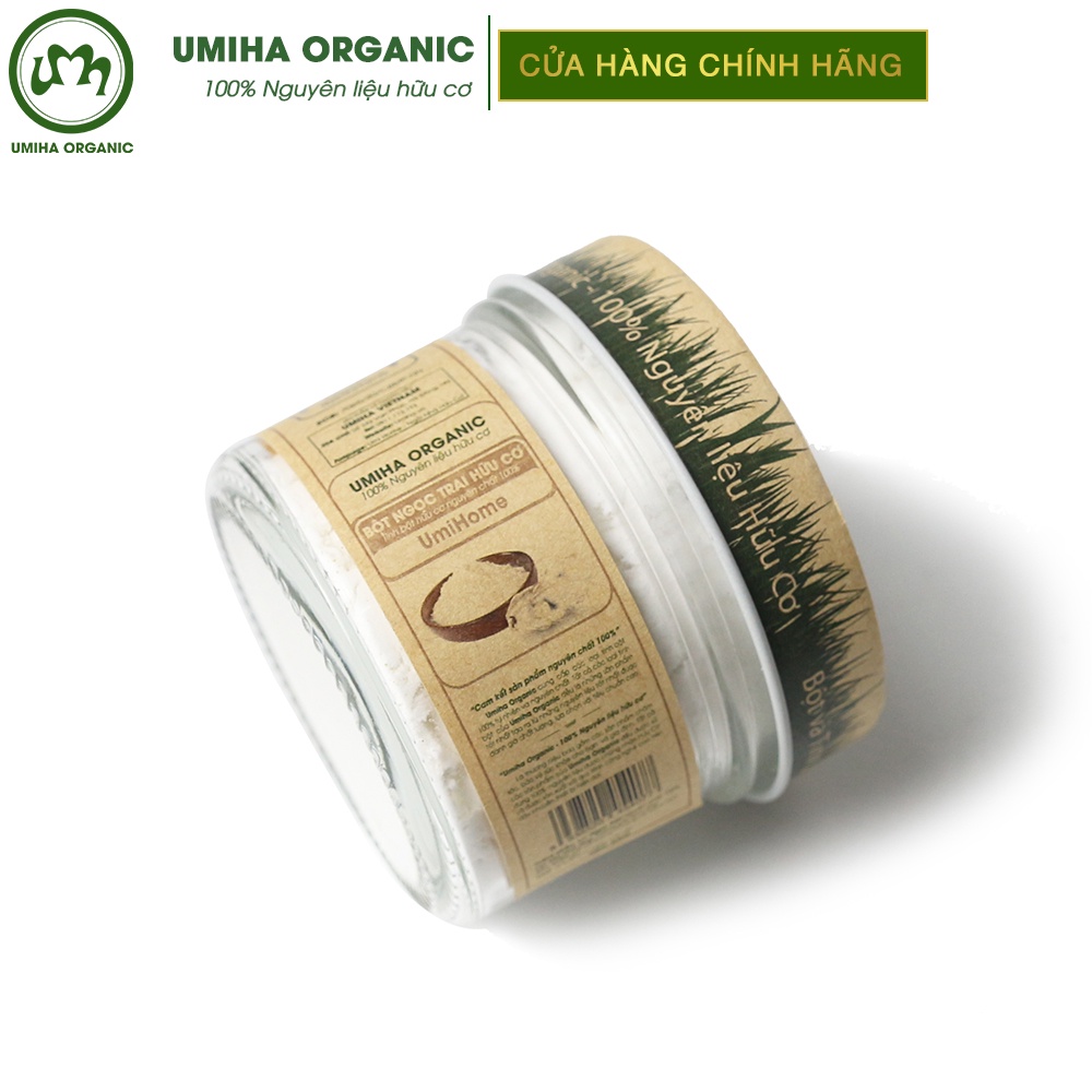 Bột Ngọc Trai Đắp Mặt Nạ Hữu Cơ Umiha Organic Nguyên Chất | Pearl Powder 100% Organic 135g