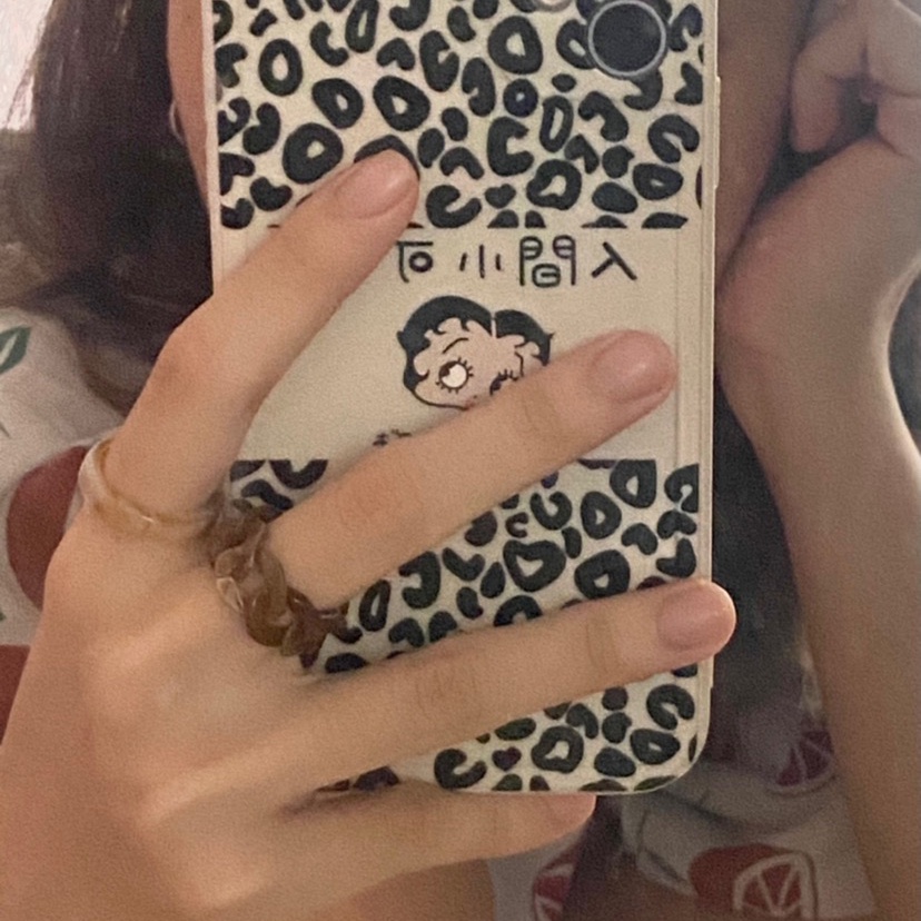 IF ME  Set 2 Nhẫn Resin Thiết Kế Đơn Giản Thời Trang