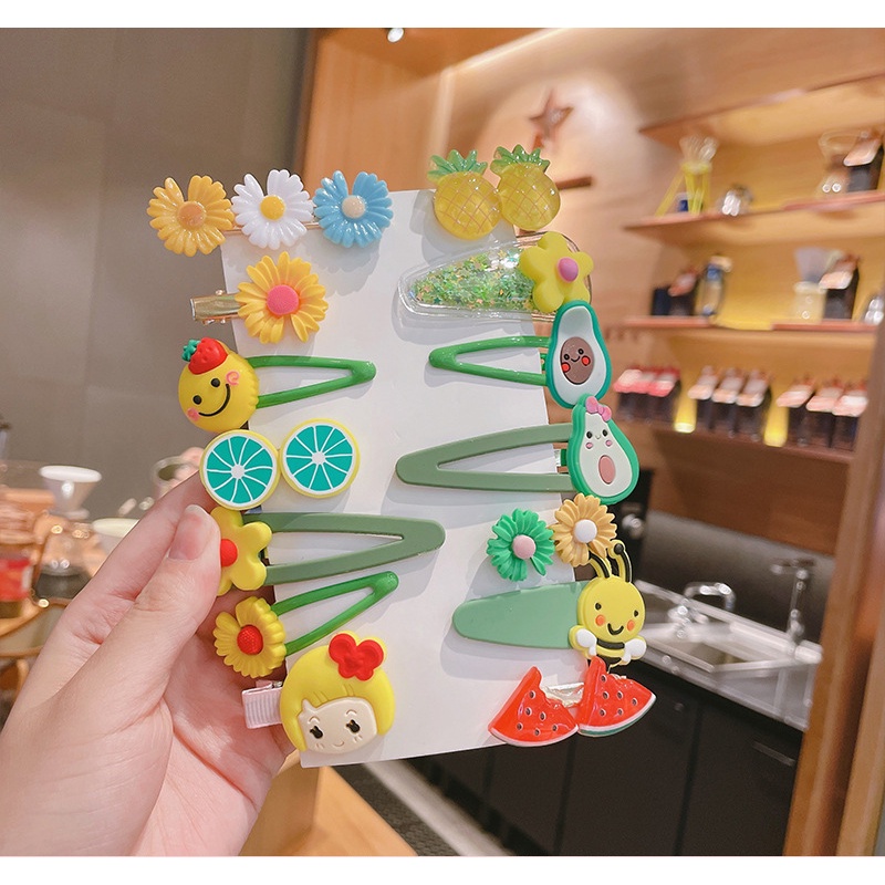 Set Kẹp Tóc Dễ Thương Cho Bé Gái