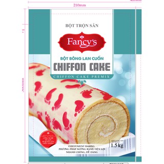 1,5kg_Bột Bánh Bông Lan Cuốn Chiffon Cake