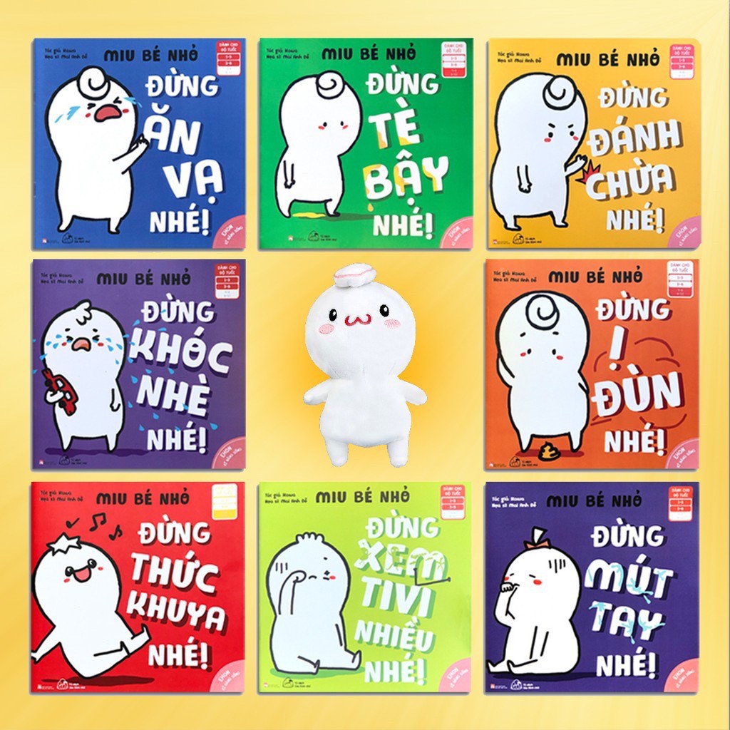 Tặng bộ 8 cuốn Miu Bé Nhỏ cho bé - Combo 3 hộp Sữa bột Mama Sữa Non Colos Multi các loại hộp 350-450g