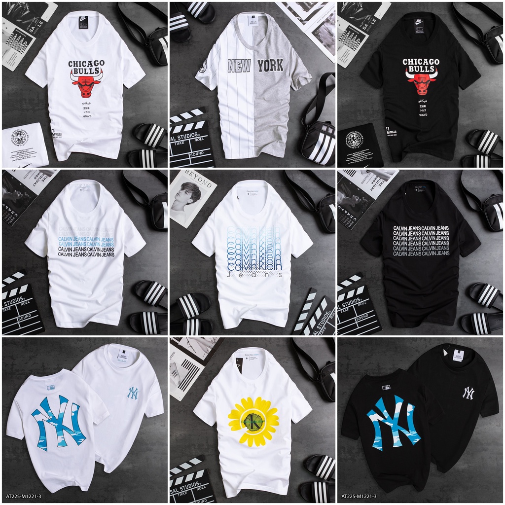 Áo thun cổ tròn siêu đẹp dáng SlimFit đây 1 chiếc áo thun cotton xịn ✔️hàng tích xanh✔️ATLV7