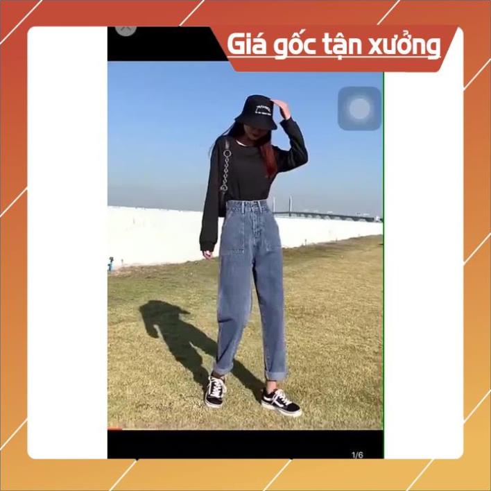 Khuyến mại Quần bò baggy nữ quần jean baggy nữ quần jeans nữ lưng cao chất liệu bò cao cấp - HAPONO-J004 huyenjean | BigBuy360 - bigbuy360.vn