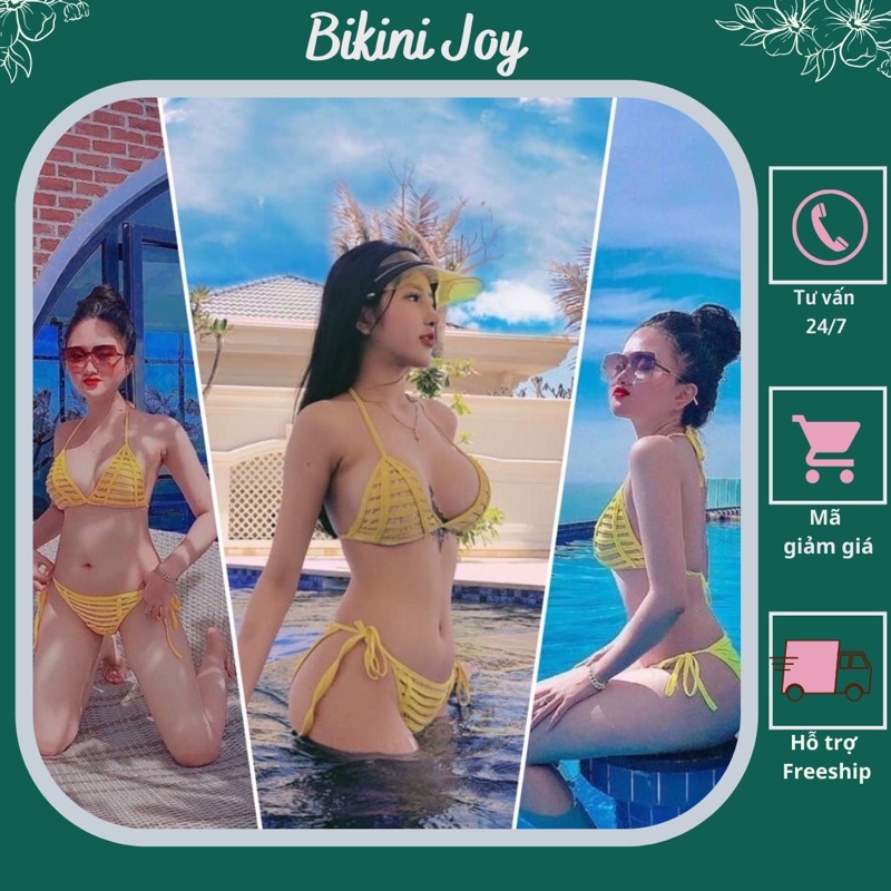 [ ẢNH THẬT+ MẪU MỚI]Bikini 2 mảnh sọc ngang nhiều màu sexy