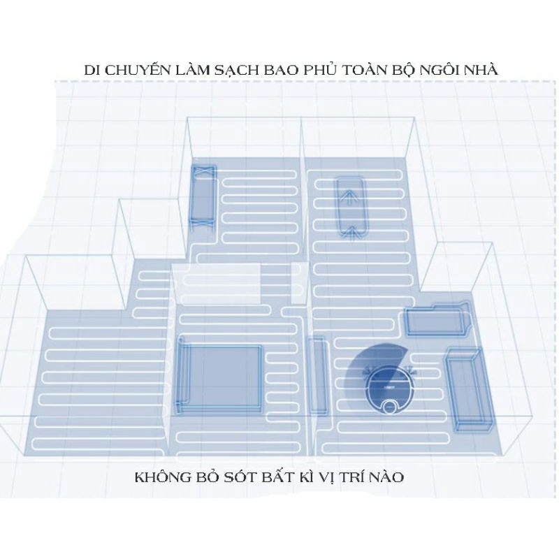 Robot Hút Bụi Lau Nhà Tự Động Thông Minh Ecovacs Deebot DN55/ DN58 Yeedi k780 Hàng Trưng Bày